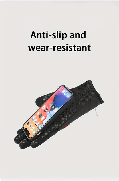 Winter Gloves For Men Women Touchscreen Warm Outdoor Cycling Driving Motorcycle Cold Gloves Windproof Non Slip Gloves 