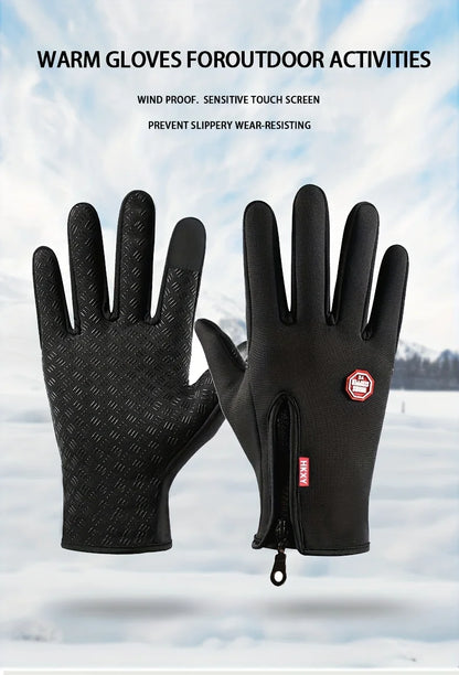 Winter Gloves For Men Women Touchscreen Warm Outdoor Cycling Driving Motorcycle Cold Gloves Windproof Non Slip Gloves 